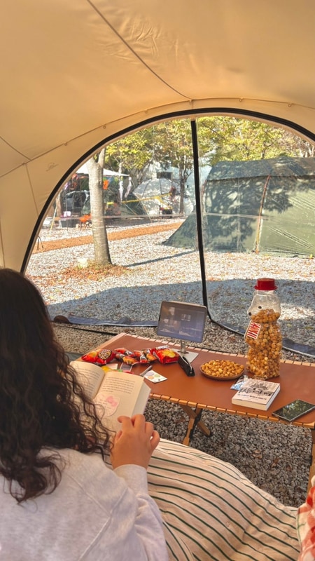 함양 캠프더포레 가을캠핑! 내가 가본 캠핑장 중 최고의 시설
