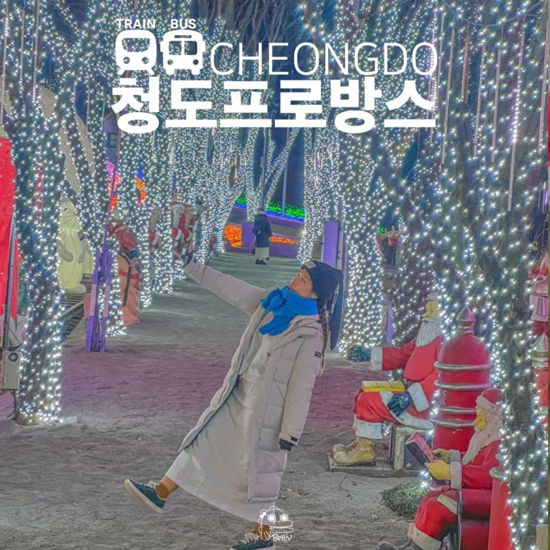 청도 프로방스 설날 연휴... 경북 청도 산타마을 빛축제 글램핑...