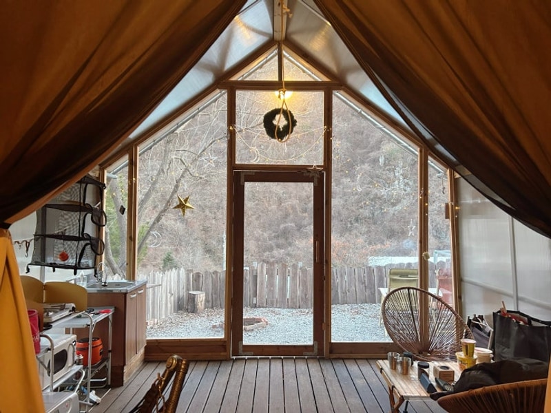 [강원/평창] 뇌운계곡글램핑 : 별이 쏟아지는 글램핑장!...