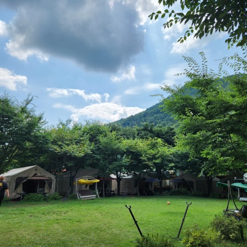 날씨에도 영향 1도없는 강원도 영월 무릉도원면 "스타글램핑"