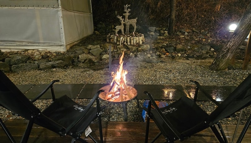 (강원도 홍천 여행) 하늘바라기 글램핑 B 타입. 지지고 볶는...