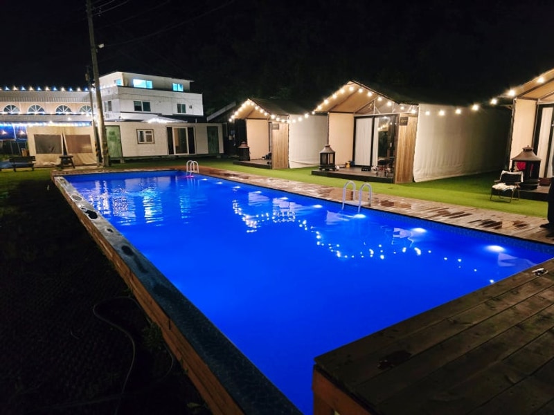 포천카라반 수영장캠핑장 메이플글램핑 - VIP글램핑 미춋다!