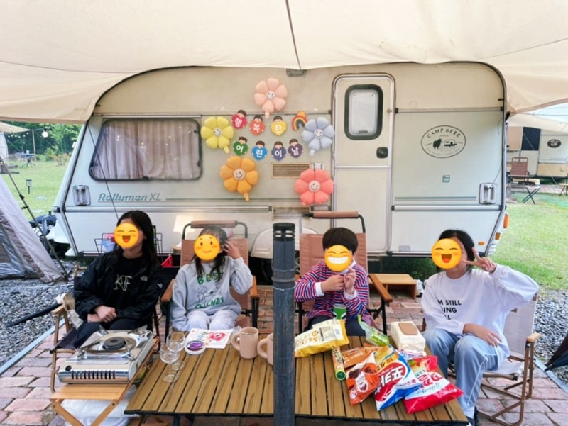 [전주/카라반 캠핑장] 캠프 히어, 한옥마을 주변 감성 캠핑장...