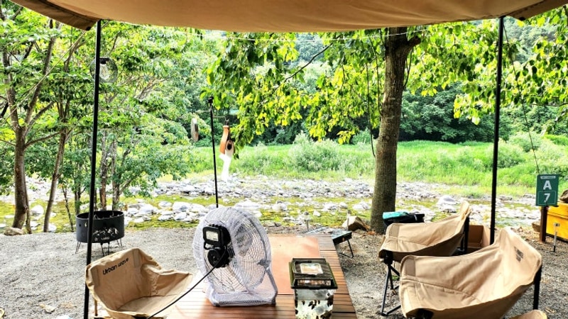 골짜구니캠핑장 아이들과 가기 좋은 시원한 양양 계곡캠핑장