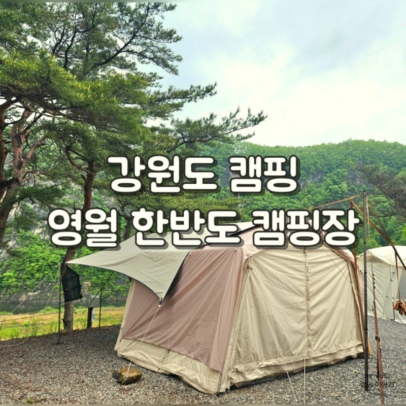 5월 강원도영월 절벽뷰 캠핑장 영월한반도캠핑장 10번사이트