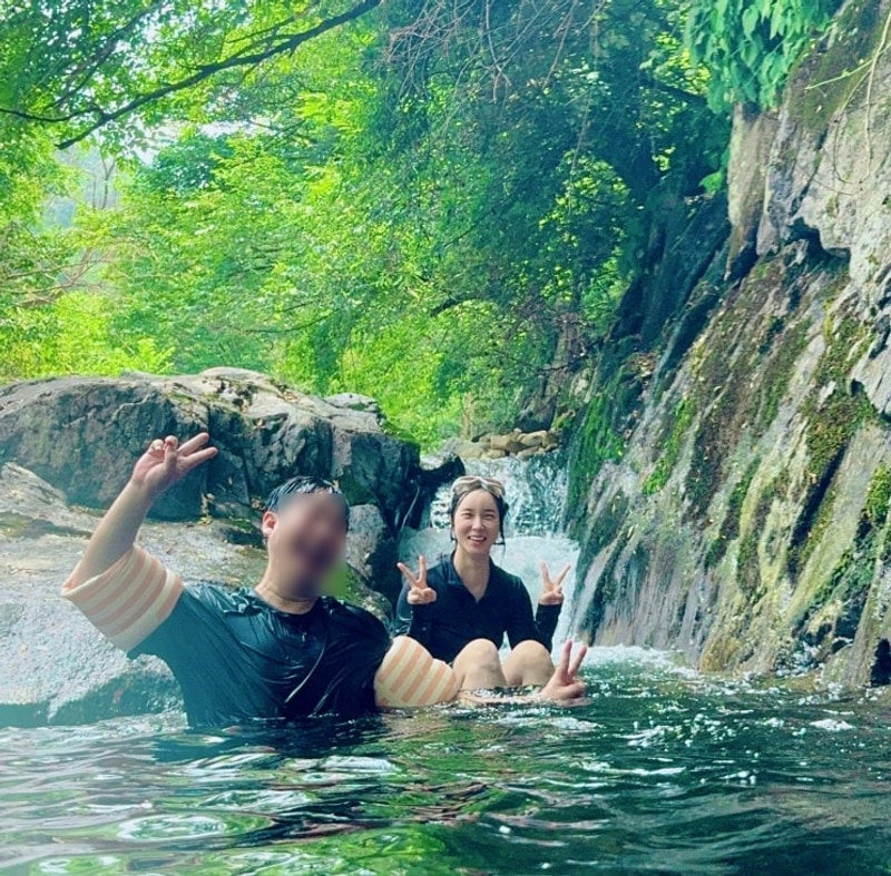 경남 계곡 캠핑장 함양 캠프더포레 깊은 부전계곡 다이빙 명당...