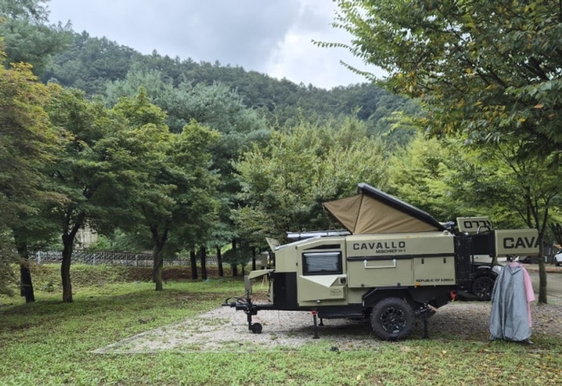 경기도 포천 시에서 운영하는 비둘기낭캠핑장 C23 사이트