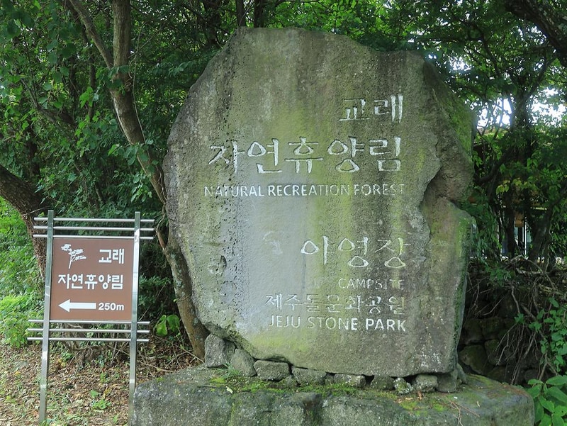 교래자연휴양림야영장 시설 사진 1