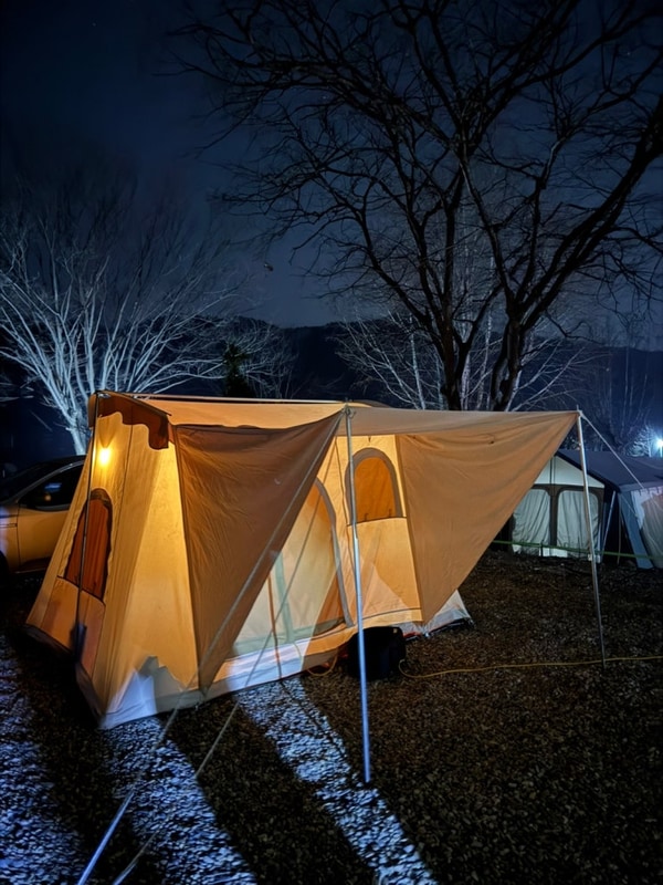 【음성】 3월 캠핑 / 음성 솔부엉이 캠핑장 / 韓国冬キャンプ...