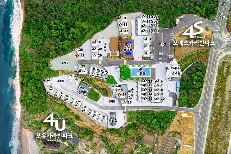 포에스카라반파크 배치도 1