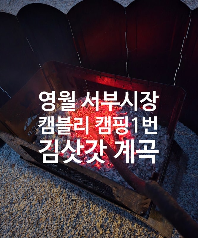 캠핑 ④ / 영월 캠블리 캠핑장 1번존 / 2박 3일 동계캠 / 개별...