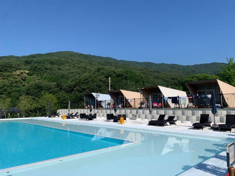 대전근교 수영장 있는 공주글램핑 히어위고글램핑