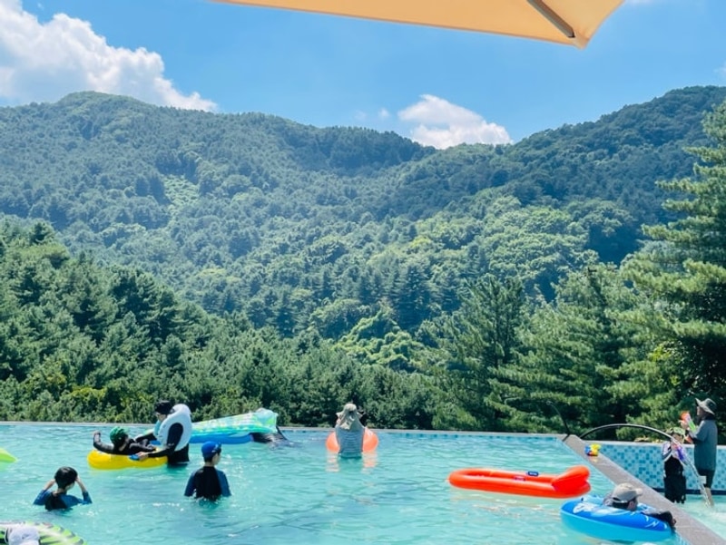 수영장이 있는 캠핑장 포천 엉클킴스 캠핑장 추천 내돈내산