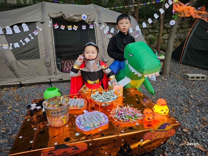 대구 칠곡 행화촌 자연테마파크 캠핑장 / 할로윈 캠핑