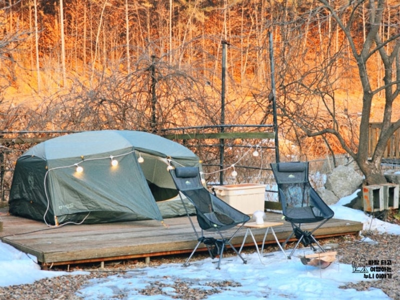 릿지 3P 내돈내산 동계캠핑 추천 후기 :: 김포봉바위농원
