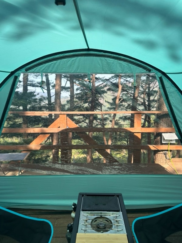 강원도 영월까지 캠퍼핑.｡.:*☆(구름품은캠핑장/데크14/B3...