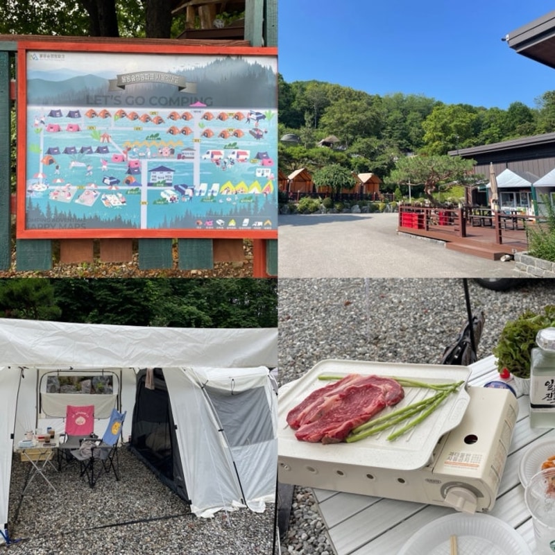 만족했던 '시흥 물왕숲캠핑파크'(차박, 파쇄석, 데크, 카라반...