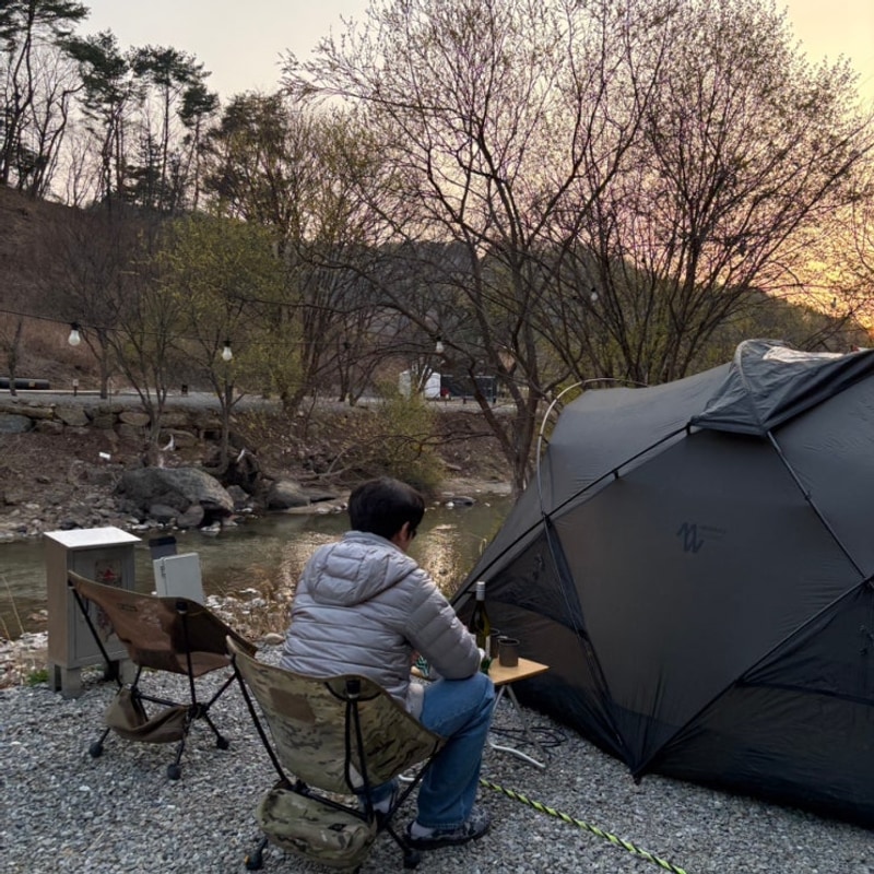 경기도 계곡 바로 앞 양평 온누리캠핑장 A구역 후기 명당...