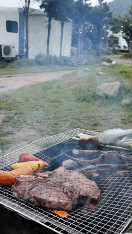 왕산가족오토캠핑장 프리미엄 카라반 가족 여행 후기