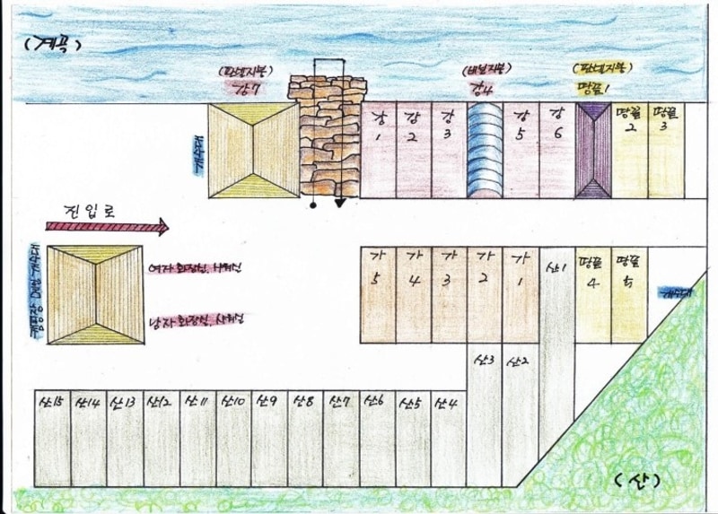 월계수 캠핑장 배치도 1
