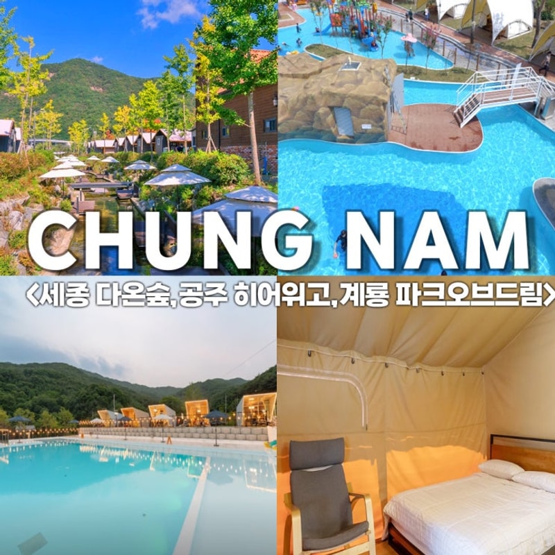 충남 글램핑 3곳 추천:세종 다온숲, 공주 히어위고,계룡산...