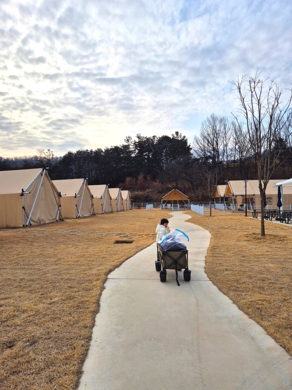 경북글램핑 칠곡 왜관 하이스트글램핑 대구근교 아기랑 겨울캠핑