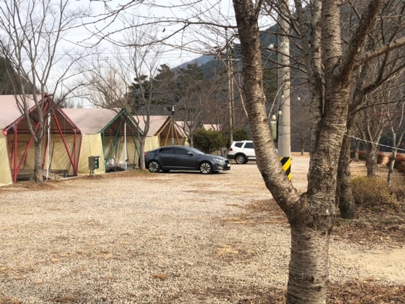 경남 산청 캠핑장 겨울 동계 지리산 오토 캠핑 자양보 오토 캠핑장