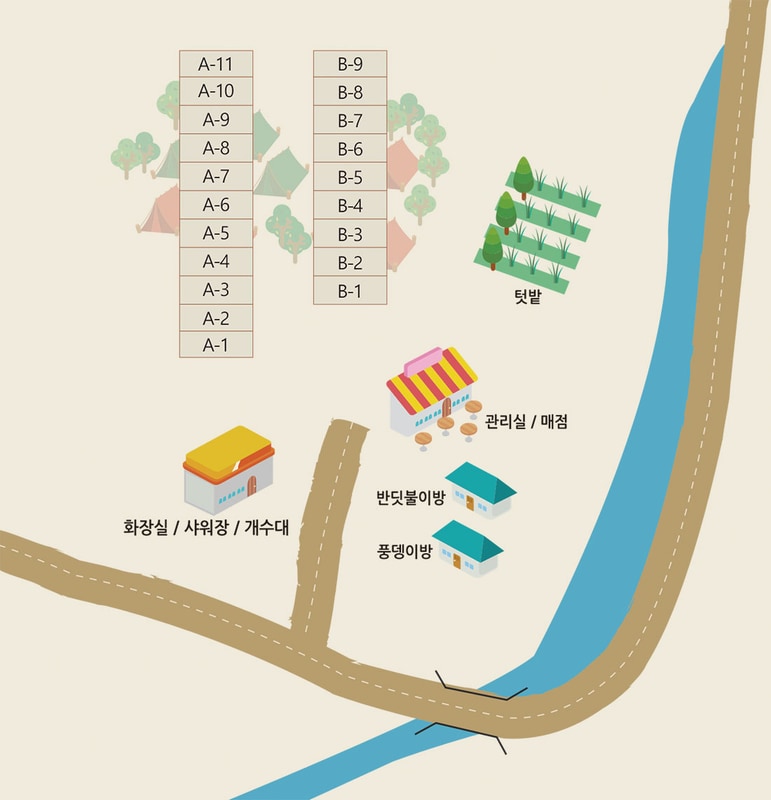 서후리캠핑장 배치도 1