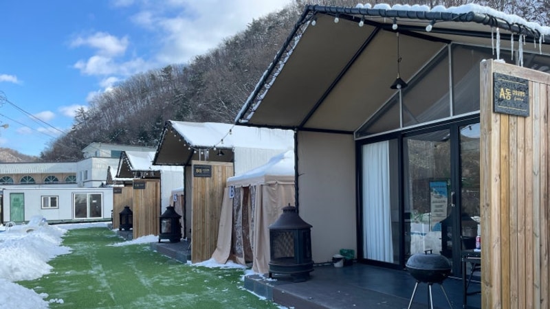 포천글램핑 캠핑장 데이트 장소로 좋은 메이플글램핑 1호점