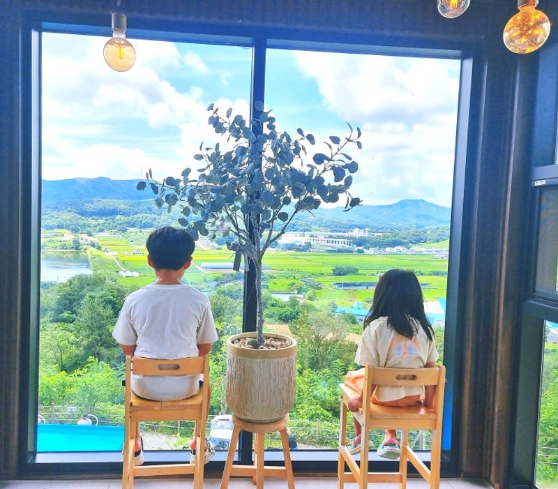 아산캠핑장 캠프그라운드화온 파인존 23번 명당 강추!!...