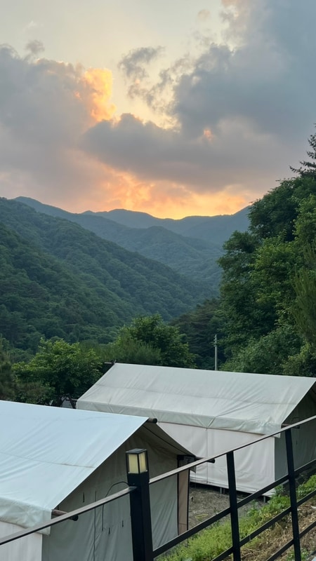 가평 글램핑 / 가평명지산카라반글램핑 후기