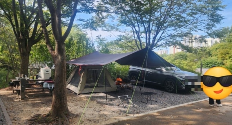 중랑 가족 캠핑장 방문 후기 (7-1 사이트)