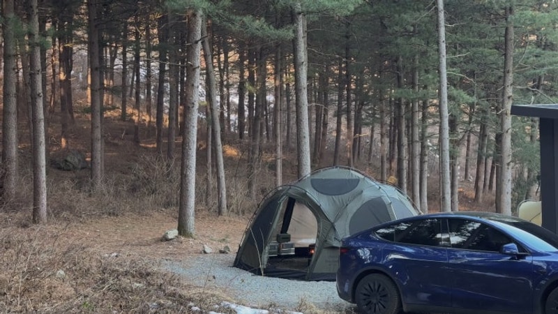 양평 모짜르트 캠핑장 7번 사이트에서 차박캠핑 후기