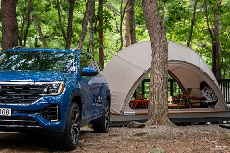 폭스바겐 아틀라스 캠핑 - 강원도 평창 휘게 포레스트.