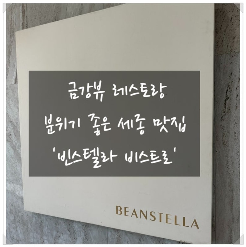 [세종] 세종시합강캠핑장 근처 분위기 좋은 레스토랑 '빈스텔라...