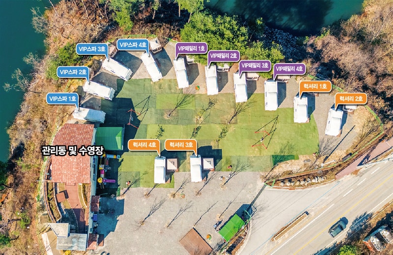 노블레스 글렘핑 카라반 배치도 1