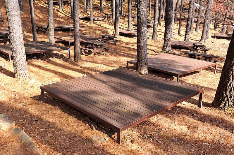 백운산 자연휴양림 자동차야영장 시설 사진 1