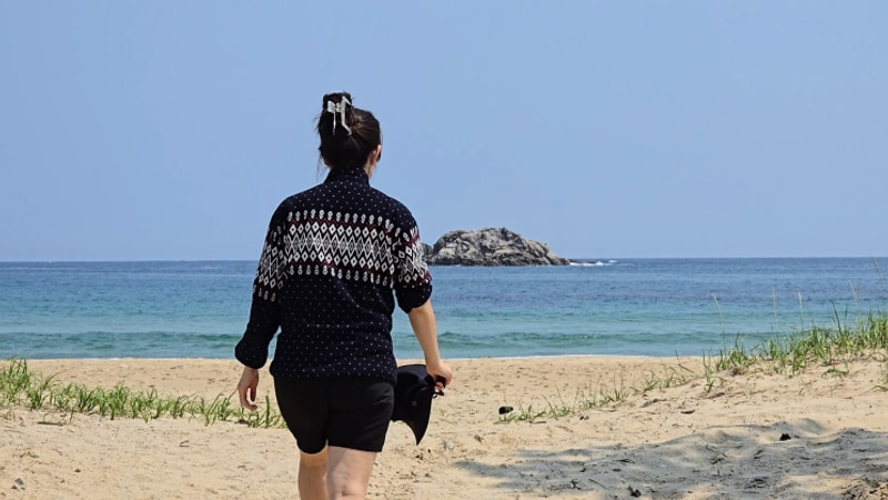 고성 자작도캠핑장 A8번 아직은 덜 알려져 한적한 바다 캠핑장