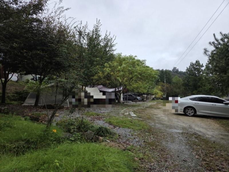 아이와 김천여행 우중 캠핑 '캠핑뜨락 오토캠핑장'