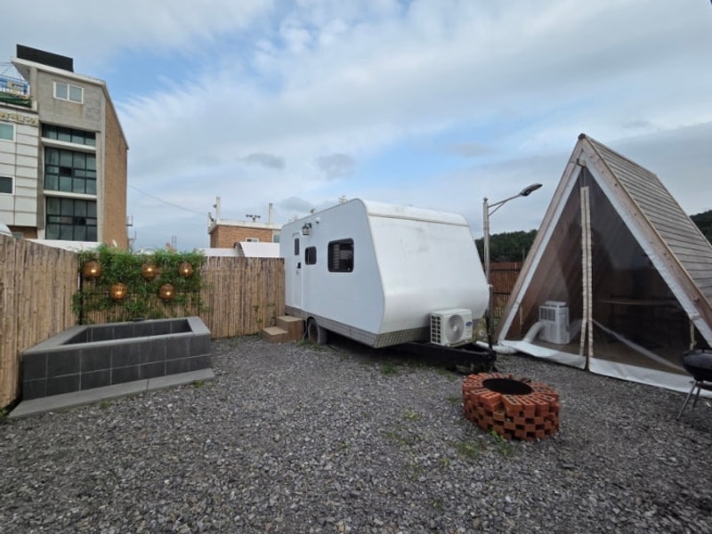 태안 카라반 추천, 자쿠지가 있는  '태안물결카라반캠핑장'