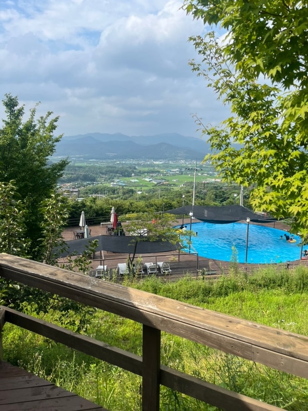 포항 글램핑 추천 엘포리글램핑 수영장