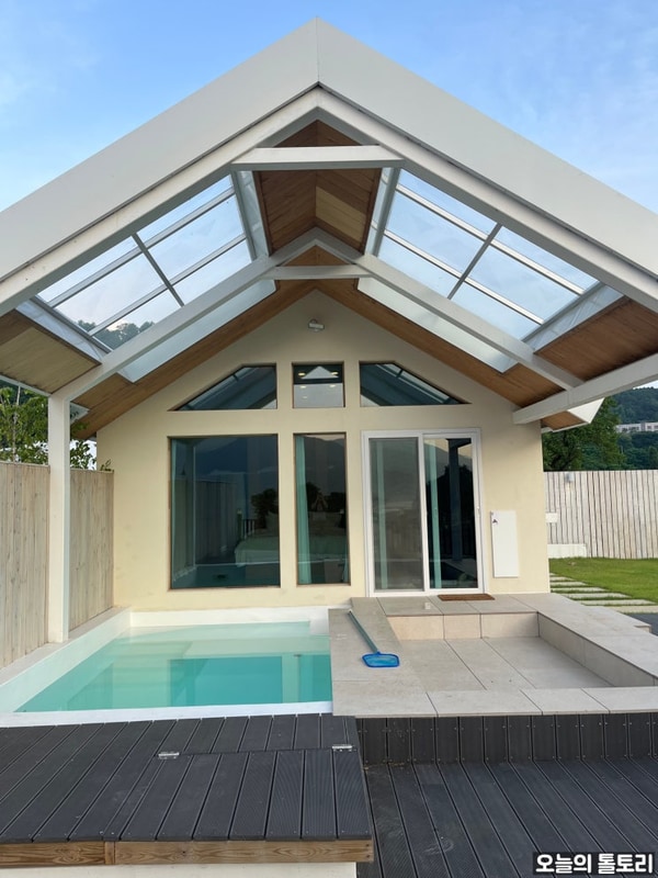 [제천 숙소] 디투어스 캠프클럽 독채 풀빌라 D1 내돈내산...