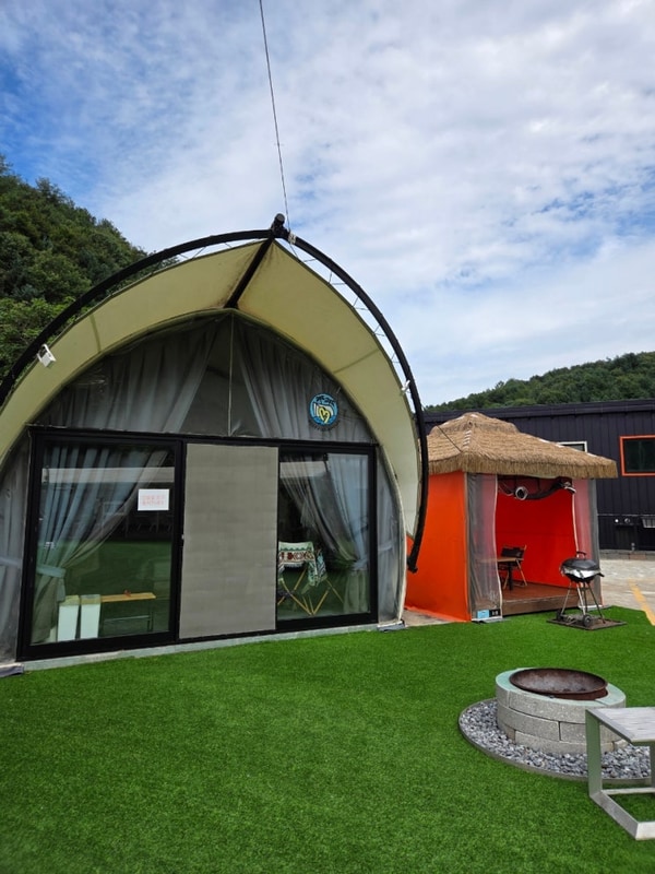 [양평 글램핑 추천] 빌리풀램핑 : 시설 좋고 숯도 좋고~!!!