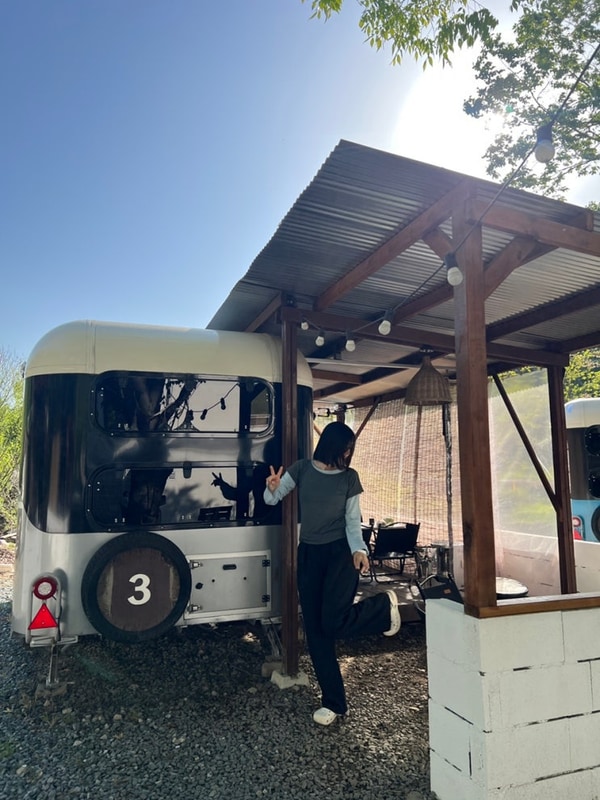 온수풀 카라반 캠핑장 스테이 인터뷰 금산