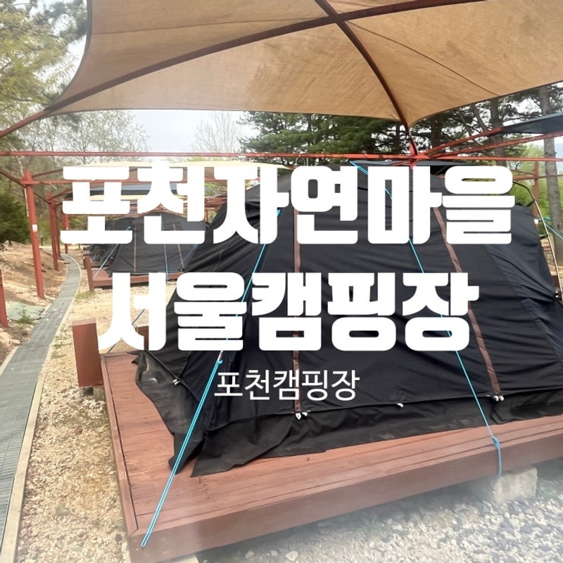 [포천캠핑장] 포천자연마을 서울캠핑장 솔직후기 사이트 소개