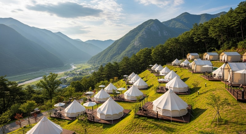 ️ 강원도 홍천 화니캠핑앤글램핑 후기: 산이 품은 힐링 숙소...