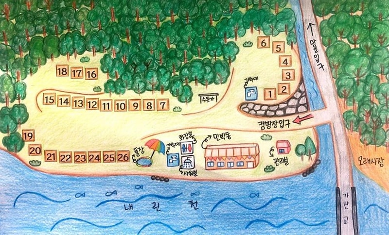 내린천솔밭힐링캠핑장 시설 사진 23