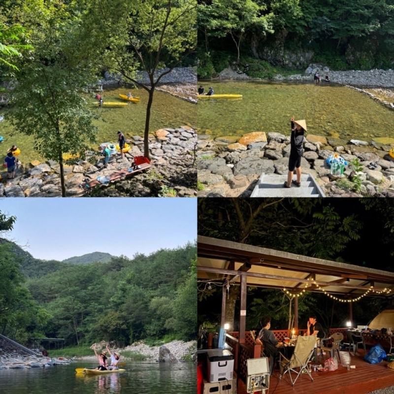 영월 계곡뷰 캠핑장 김삿갓계곡 캠핑장 A-8 명당자리 추천