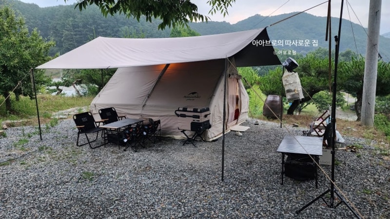 충주 햇살아래캠핑장 A16 사이트 여름 후기(feat. 6월 방문)