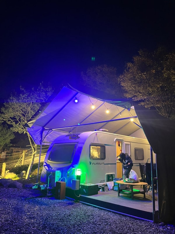 우당탕탕 [물왕숲캠핑파크] 카라반 캠핑후기 / 서울근교 경기시흥